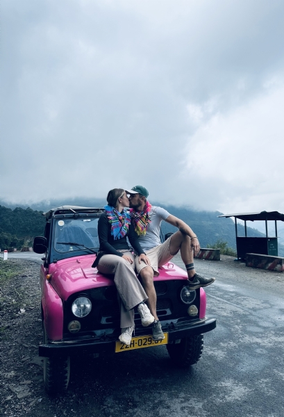 Love Rides Open: Fall in Love Again on a Pink Open-Air Jeep Through the Ha Giang Loop